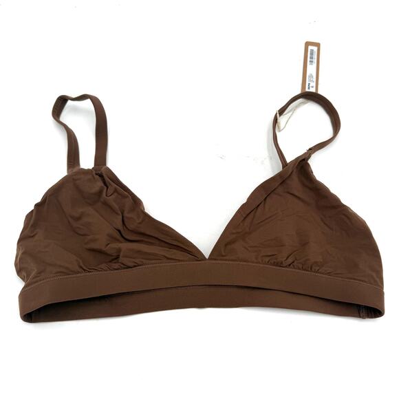 Skims Fits Everybody Triangle Bralette Jasper Bra New with tags Size Medium - Picture 1 of 4
